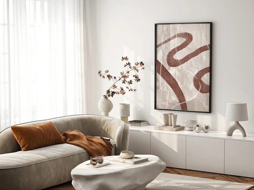 Brown Abstract Art Set