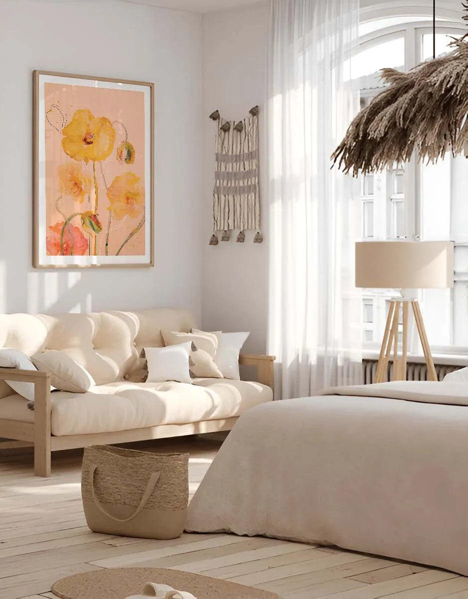 Warm Floral Poster