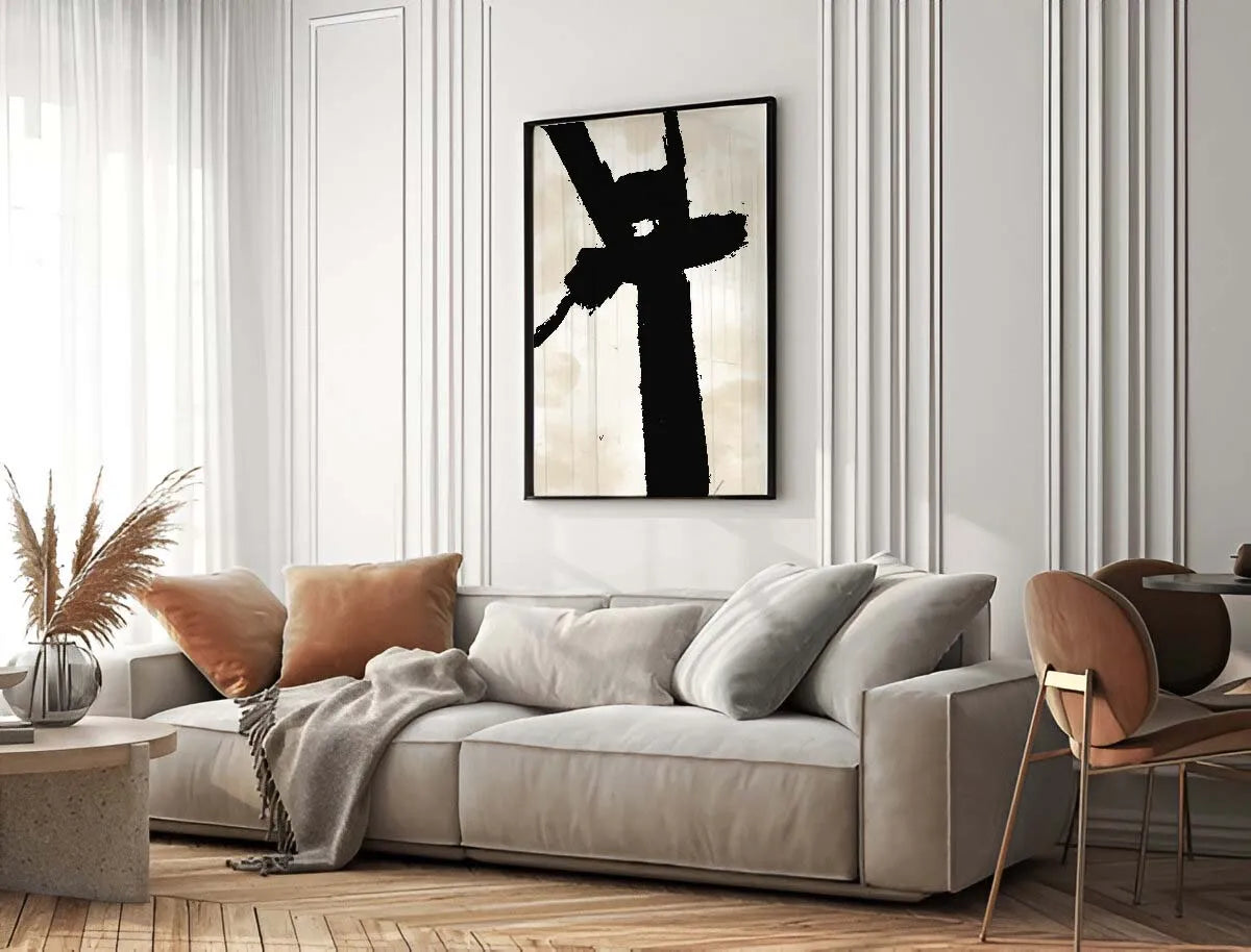 Contrasting Forms Art poster