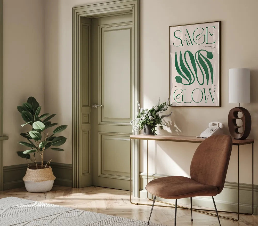 Sage Glow Poster