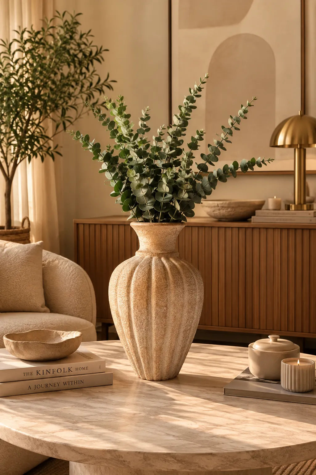 Ridge Ribbed Vase