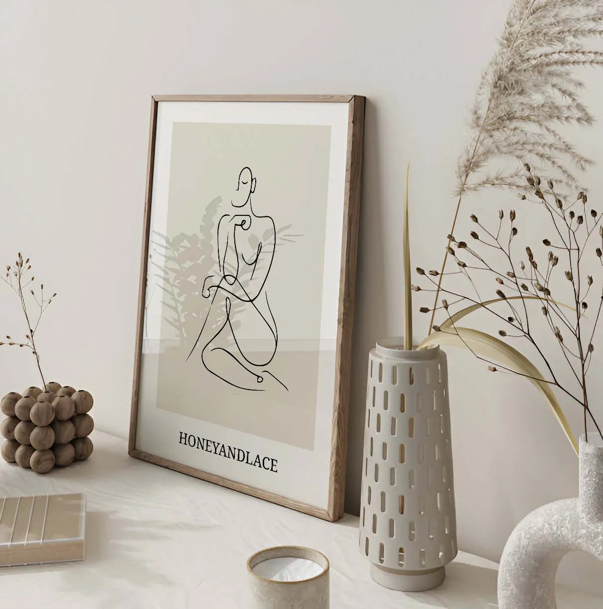 Togetherness & Line Art Set Set Gallery Wall