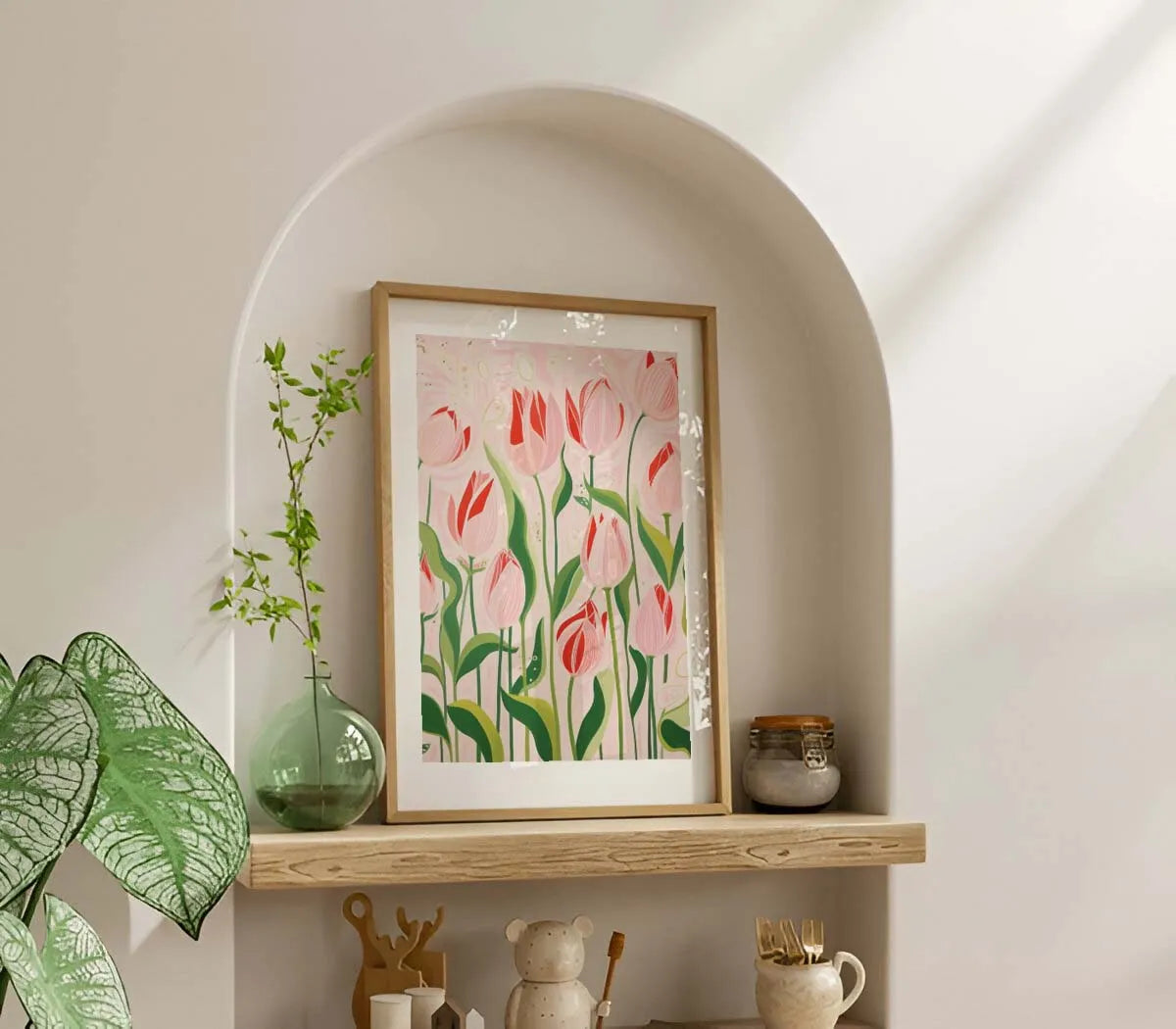 Pink Tulips Poster