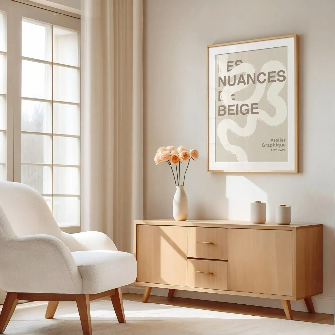 Les Nuances de Beige Poster