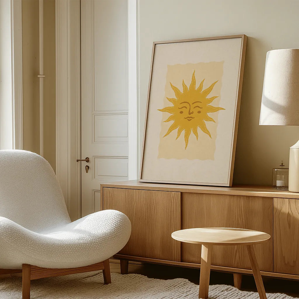 Bohemian Sun Ray Art Poster