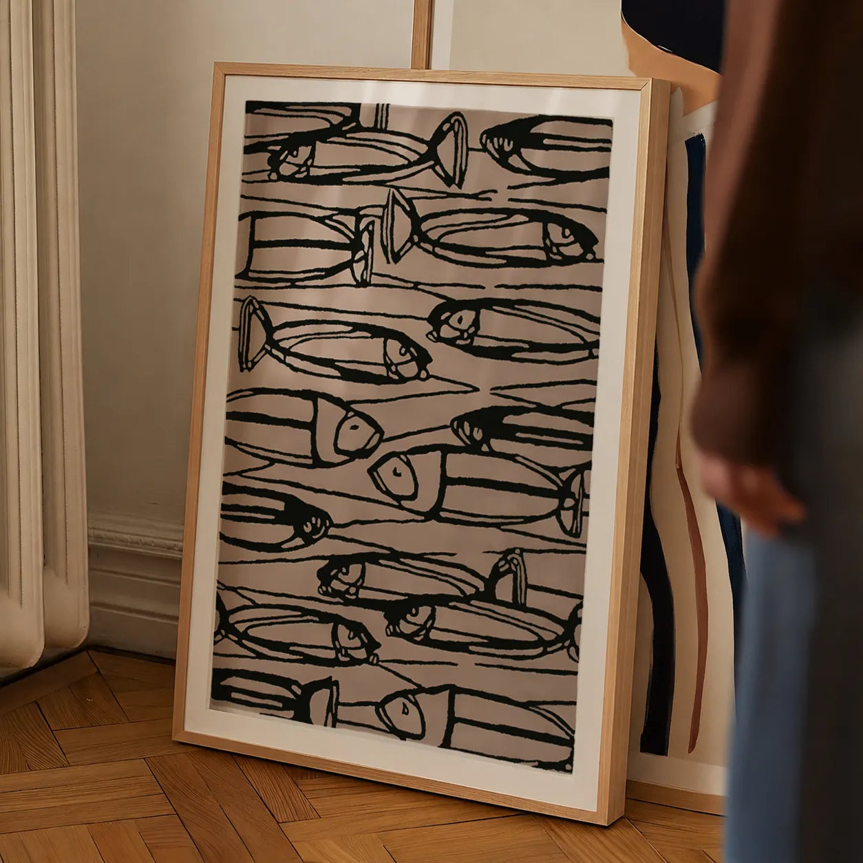 Abstract Aquatic Pattern Poster