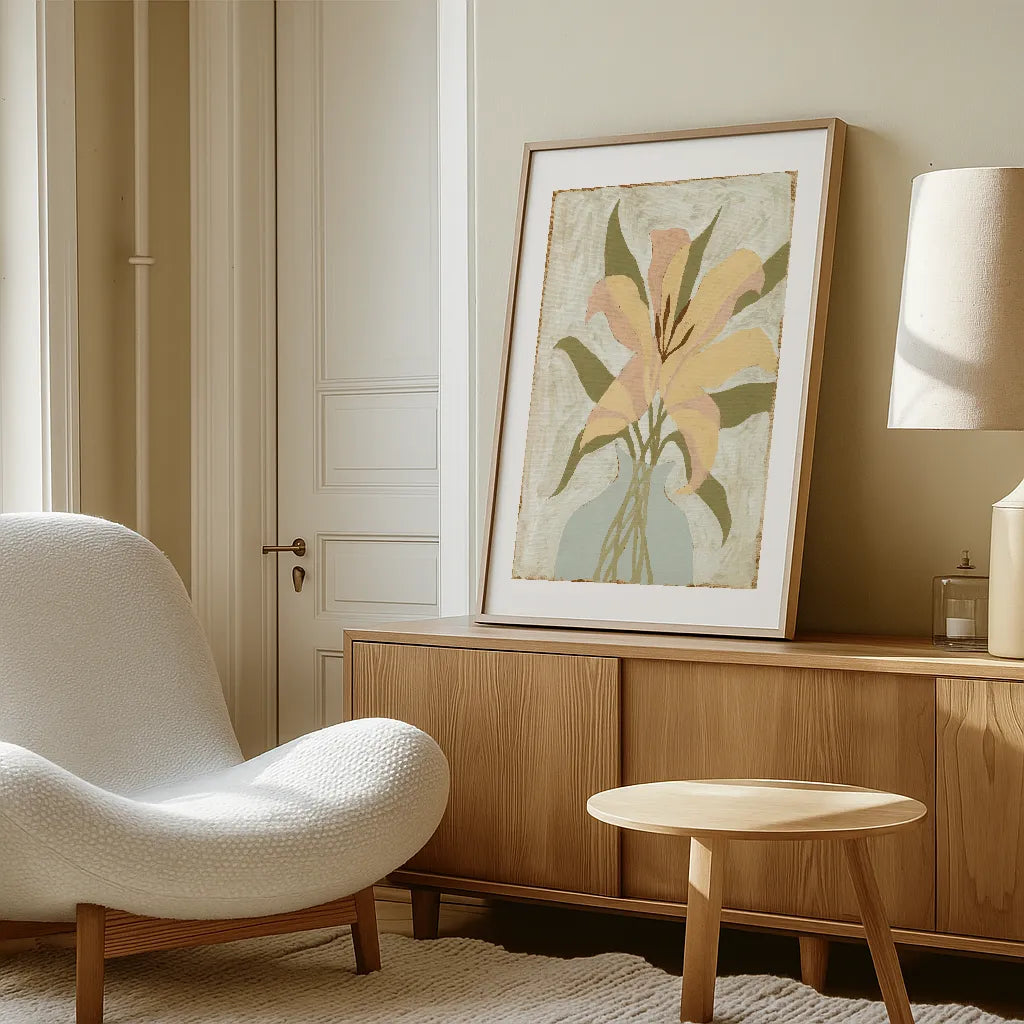 Abstract Floral Harmony Trio Gallery Wall