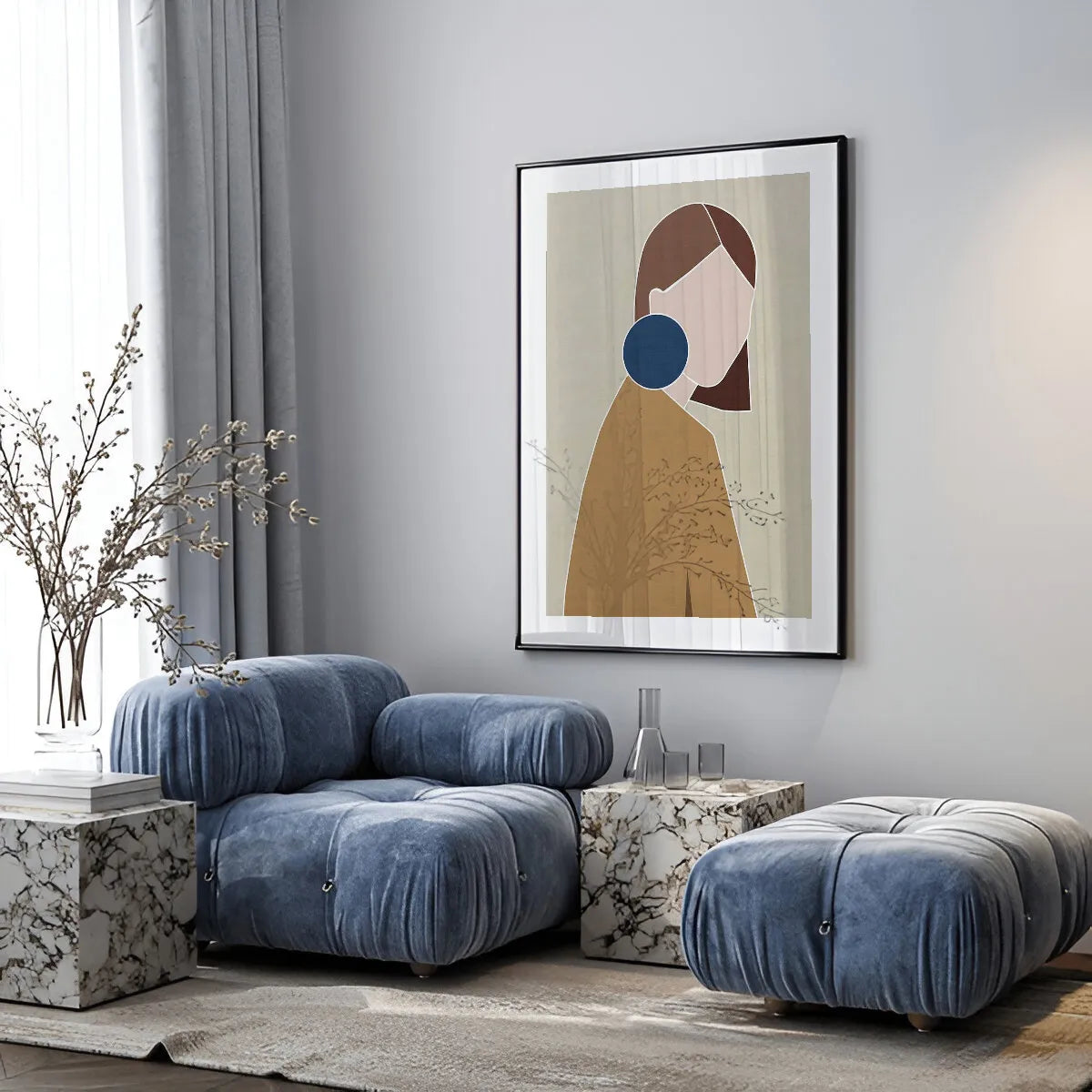 Minimalist Girl Poster