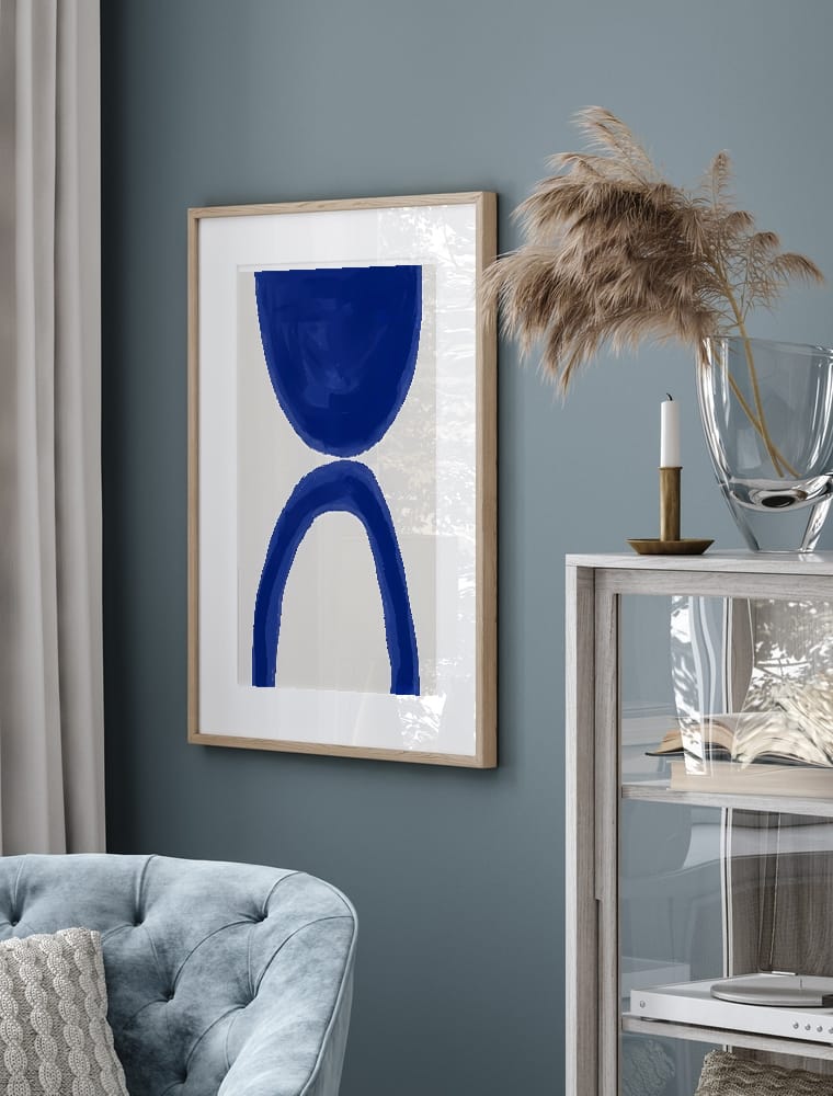 Blue Abstract Poster