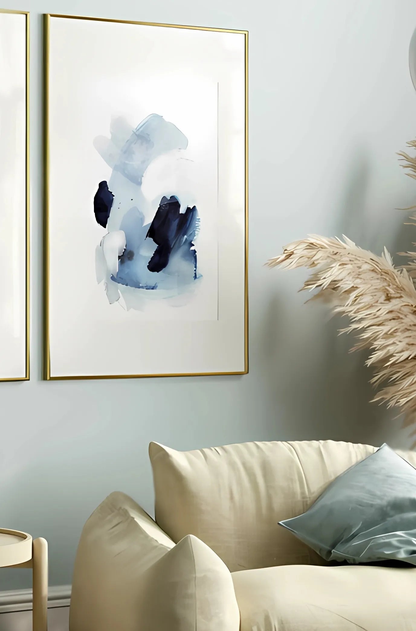 Blue Watercolor Painting No.1 Poster