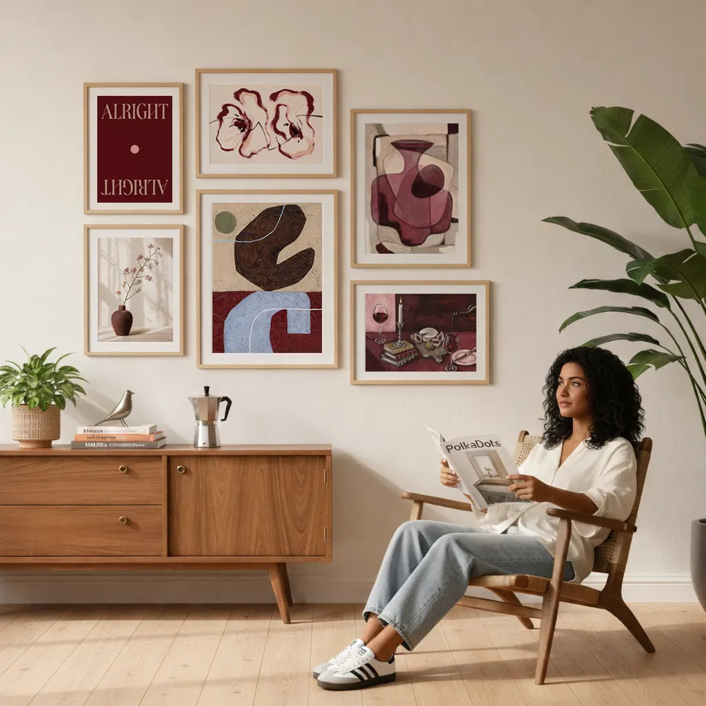 Gestural Blooms Poster