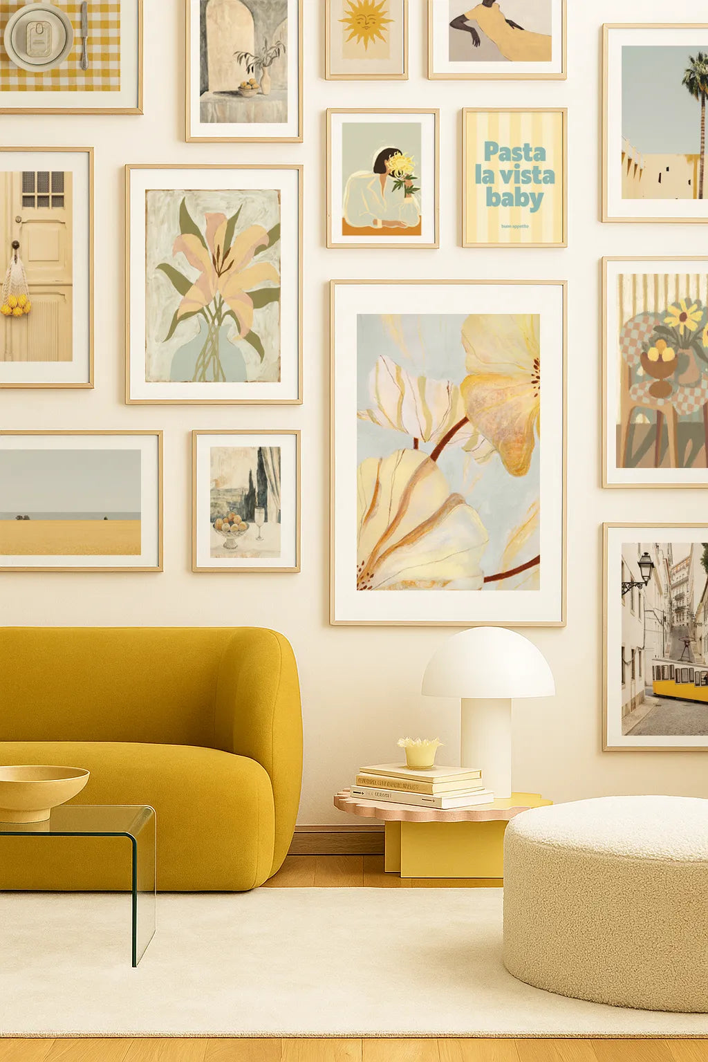 Yellow Door with Lemons Poster
