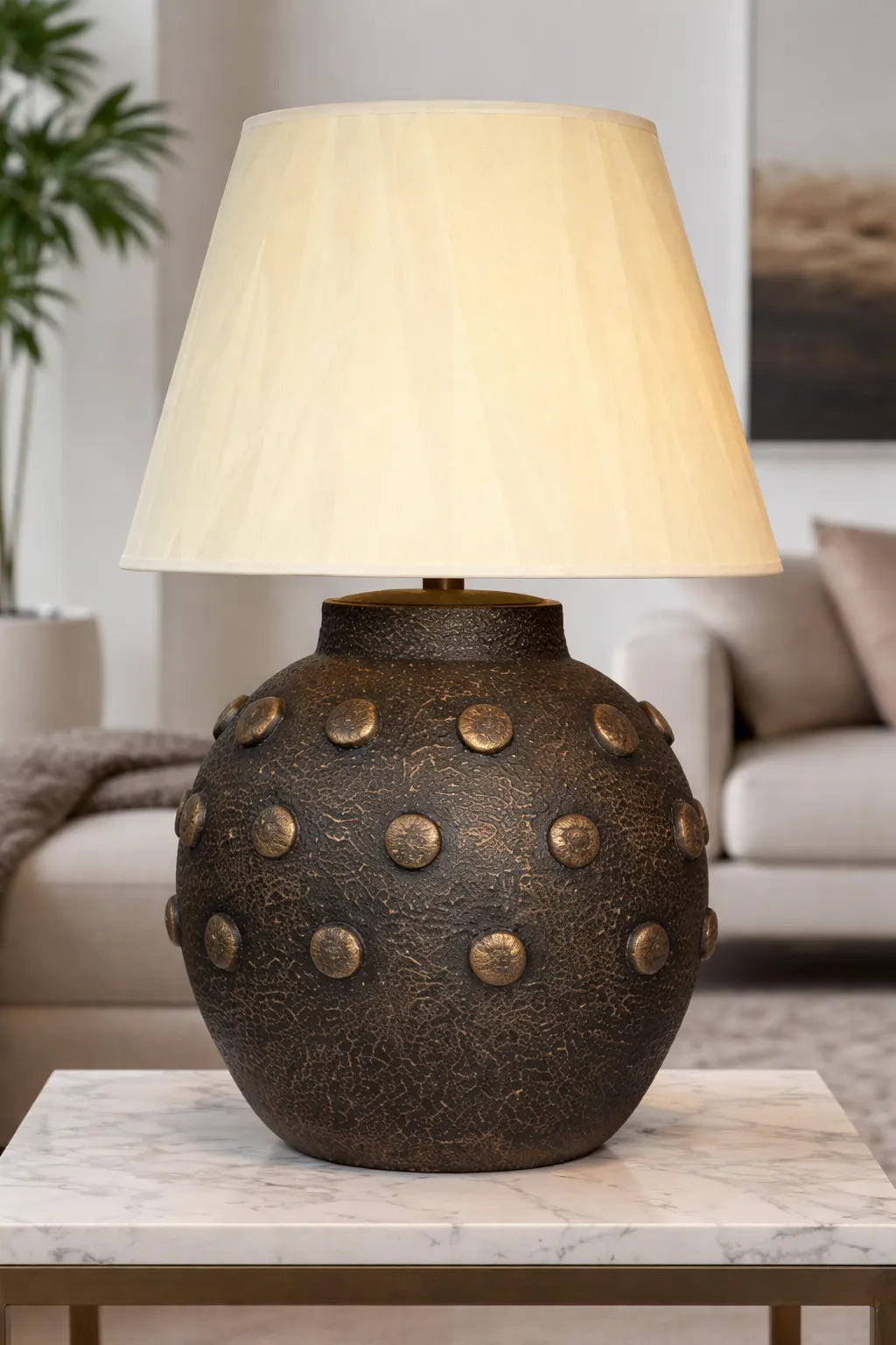 Polka Dot Black Table Lamp