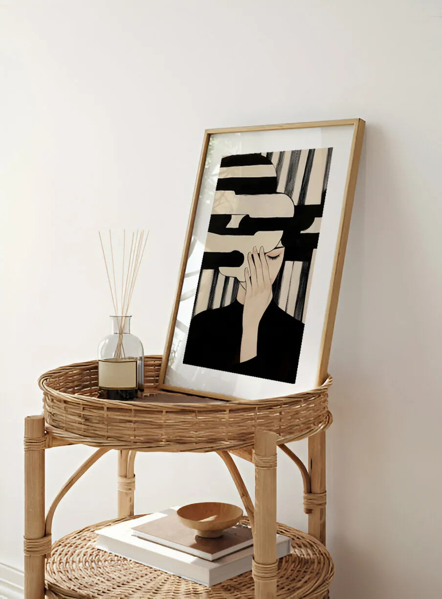 Wavy Abstraction Figure Poster No.3