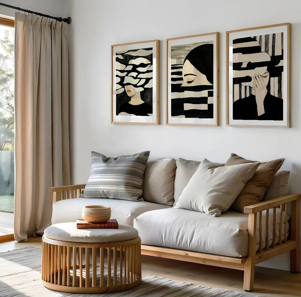 Wavy Abstraction Figure Poster No.2