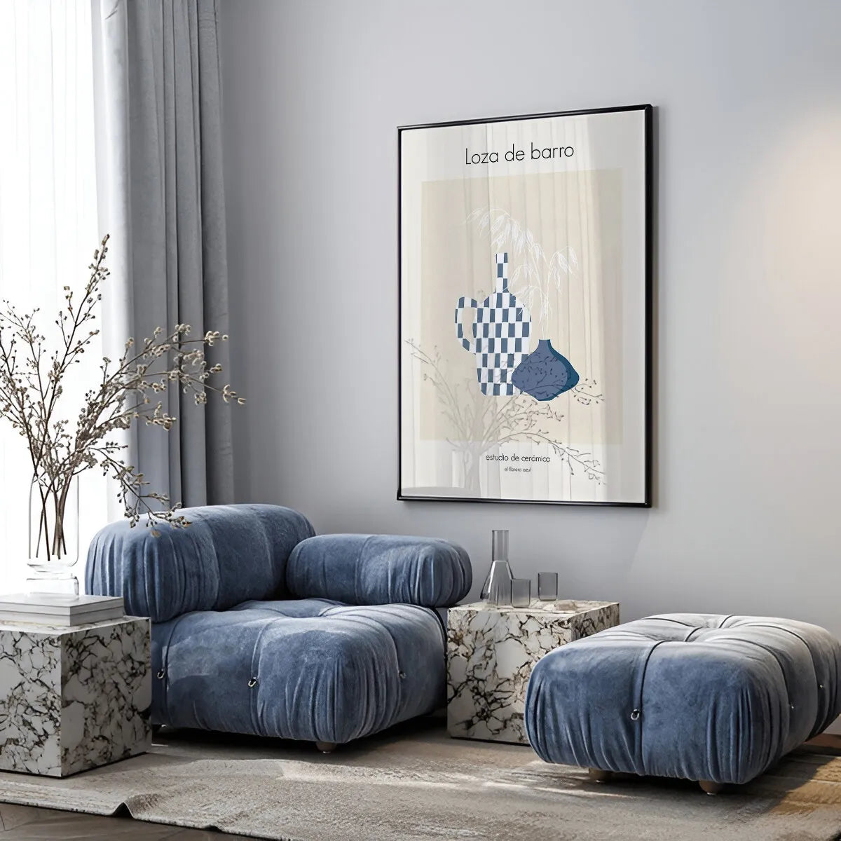 Blue Abstract Elegance Gallery Wall (Copy)