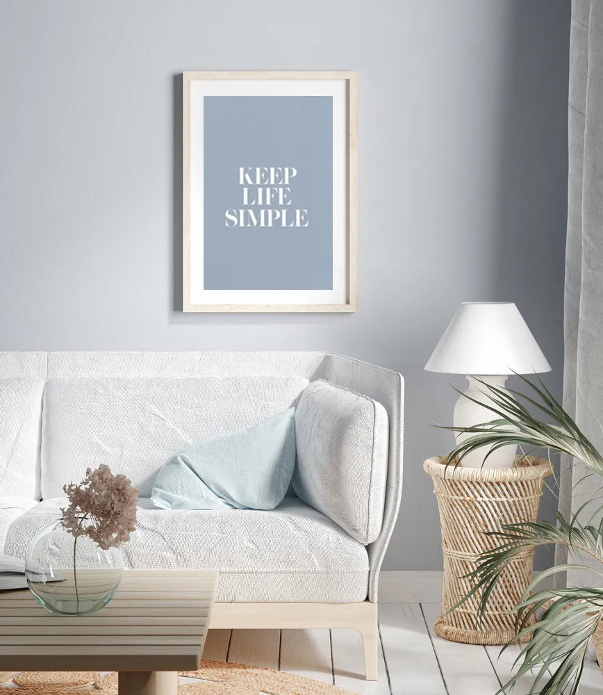 Blue Quote Poster