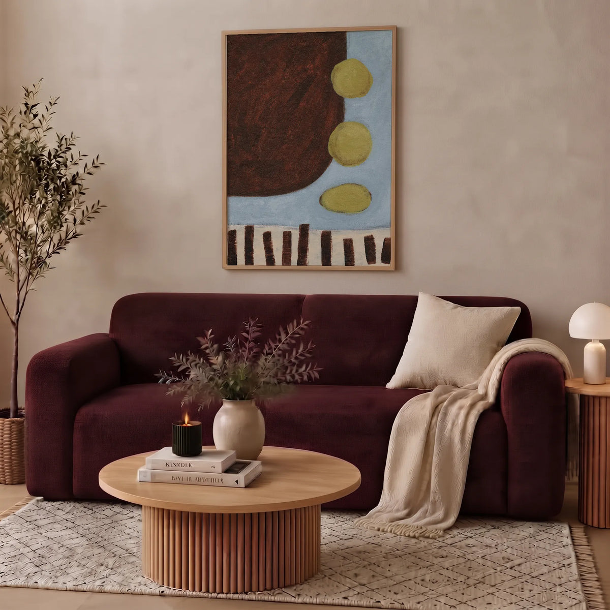 Warm Forms Trio Gallery Wall