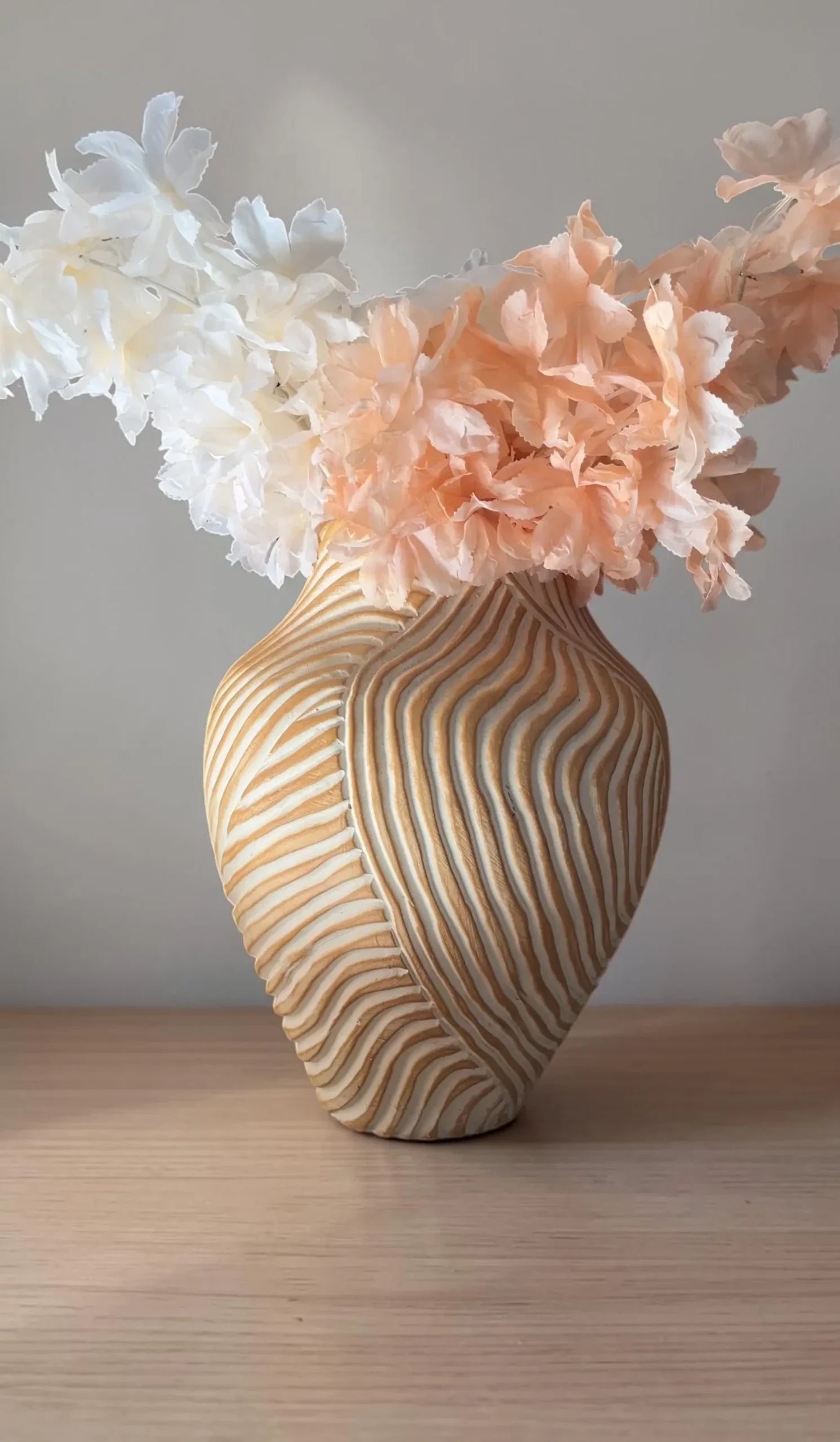 Tonal Ridge Vase
