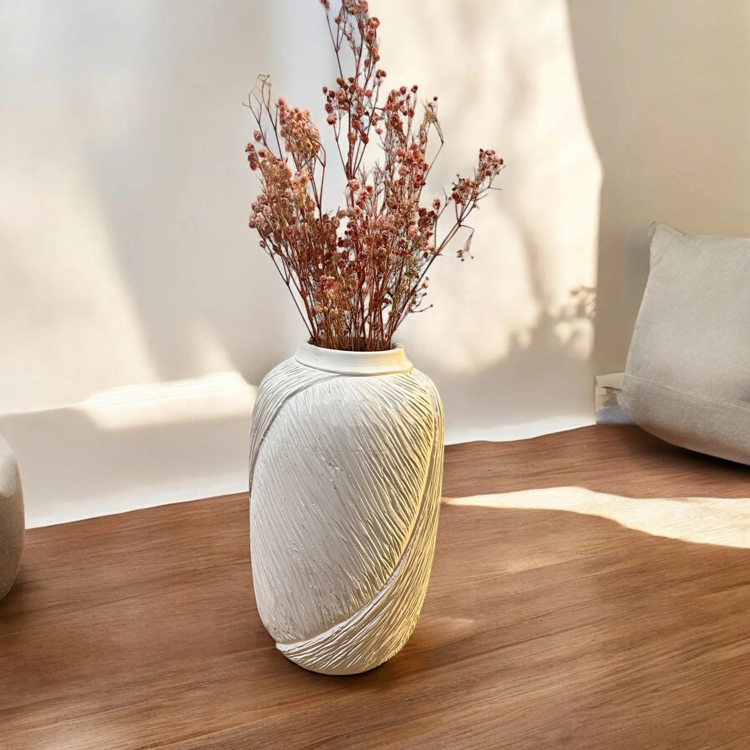 Creamy Textured Vase