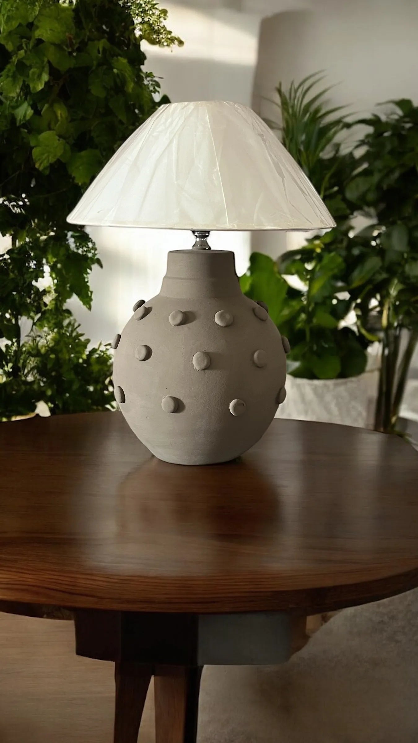 Polka Dot Ceramic Table Lamp