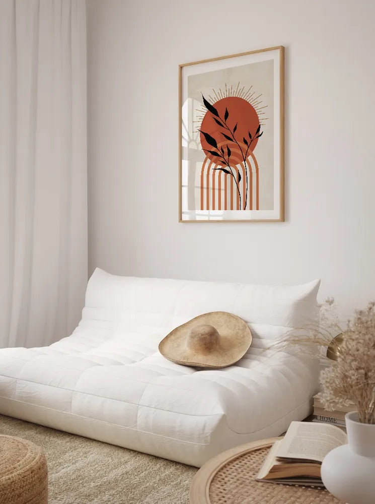 Orange Boho Chic No.1 Poster