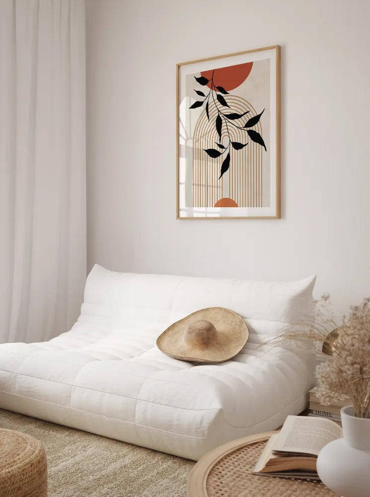 Orange Boho Chic No.3 Poster