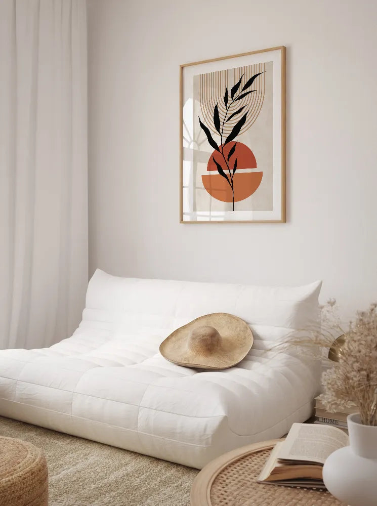 Orange Boho Chic Gallery Wall