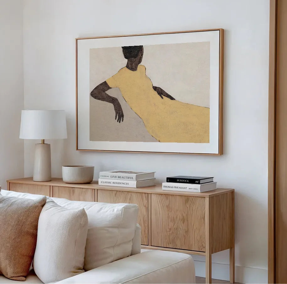 Yellow Portrait Poster