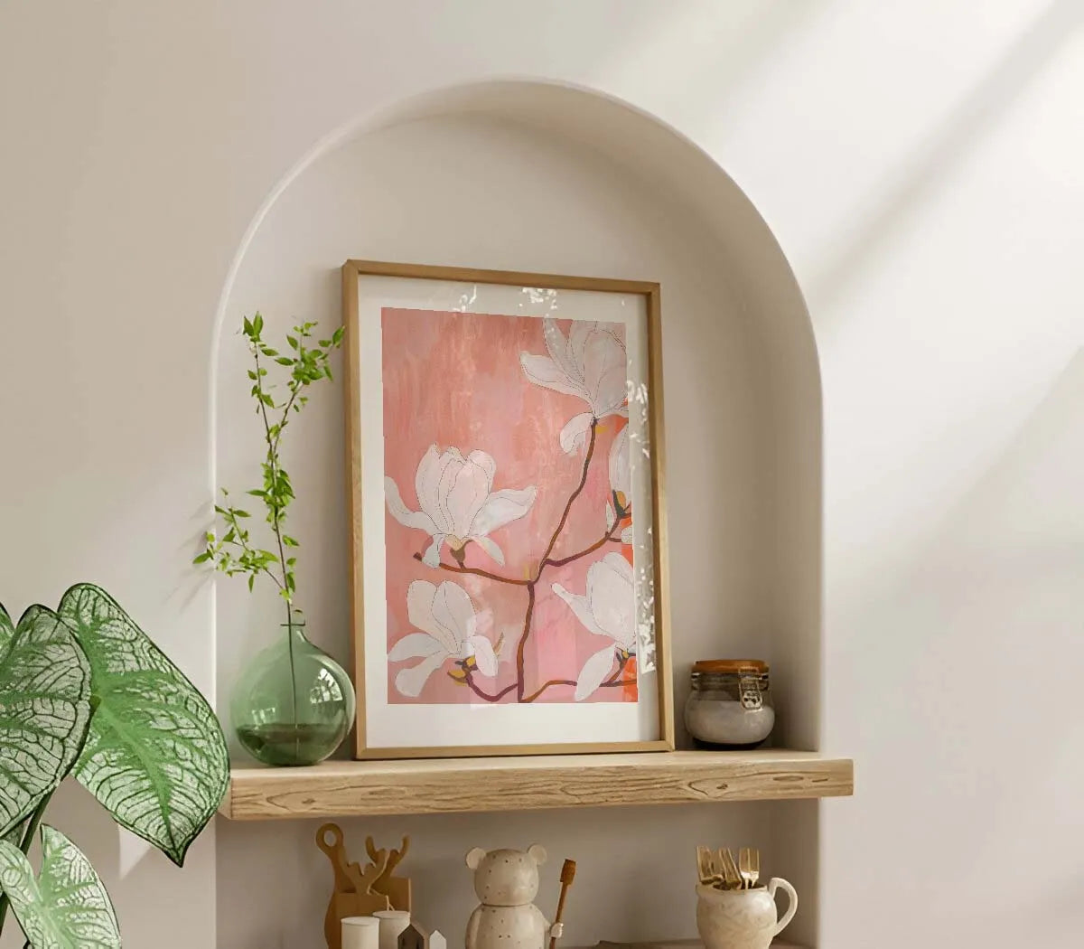 Serene Magnolias Poster