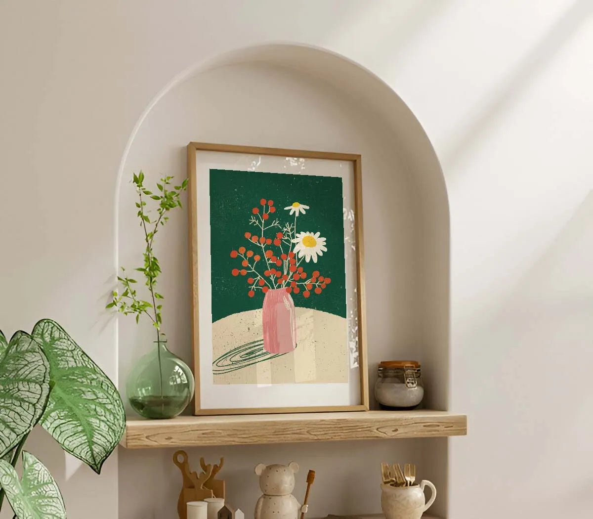 Painterly Floral Poster