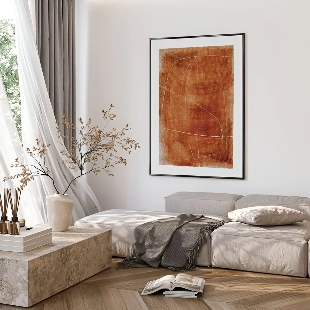 Subtle Horizon Abstract Gallery Poster