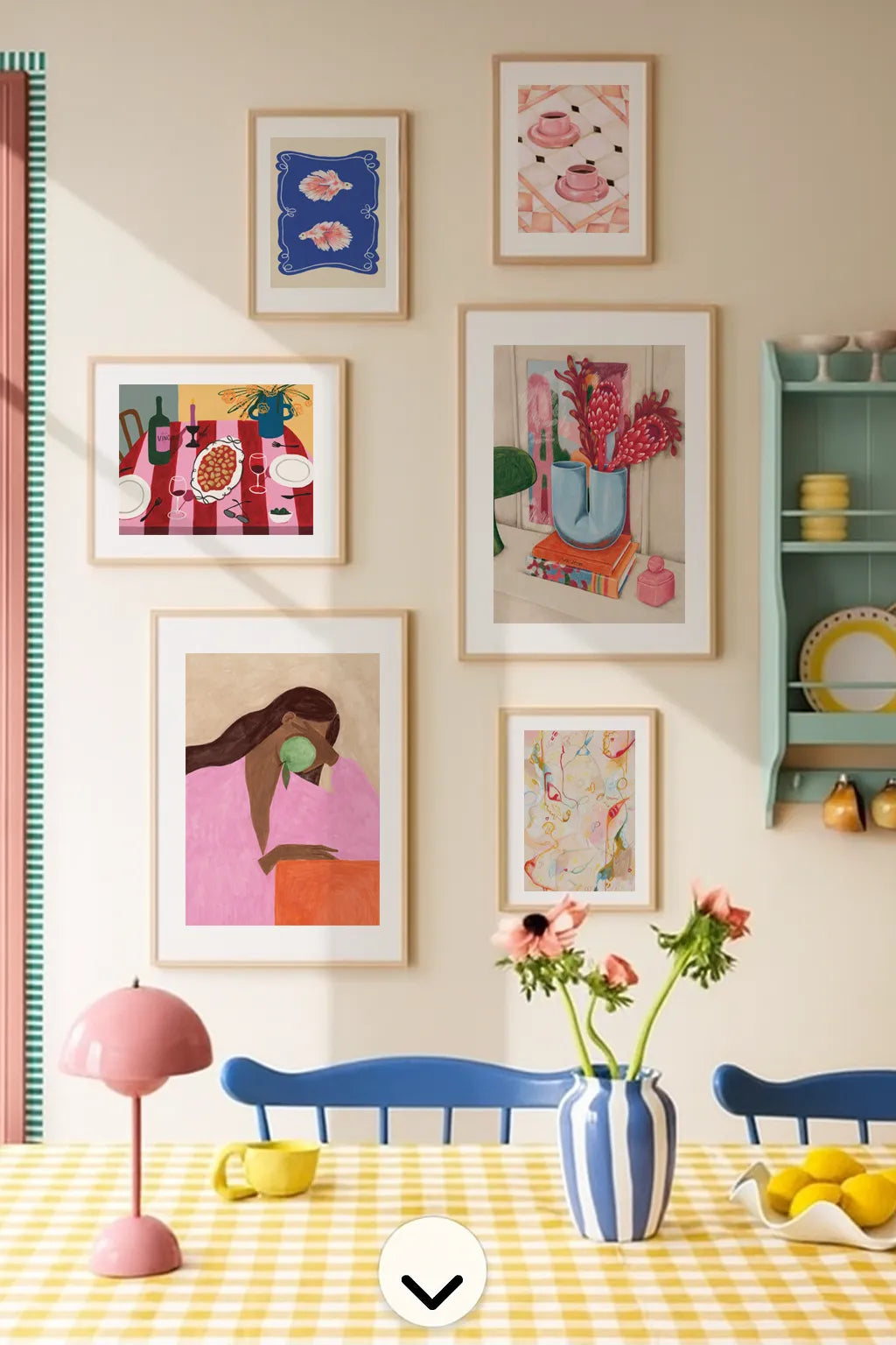 Whimsical Fish Scroll Poster
