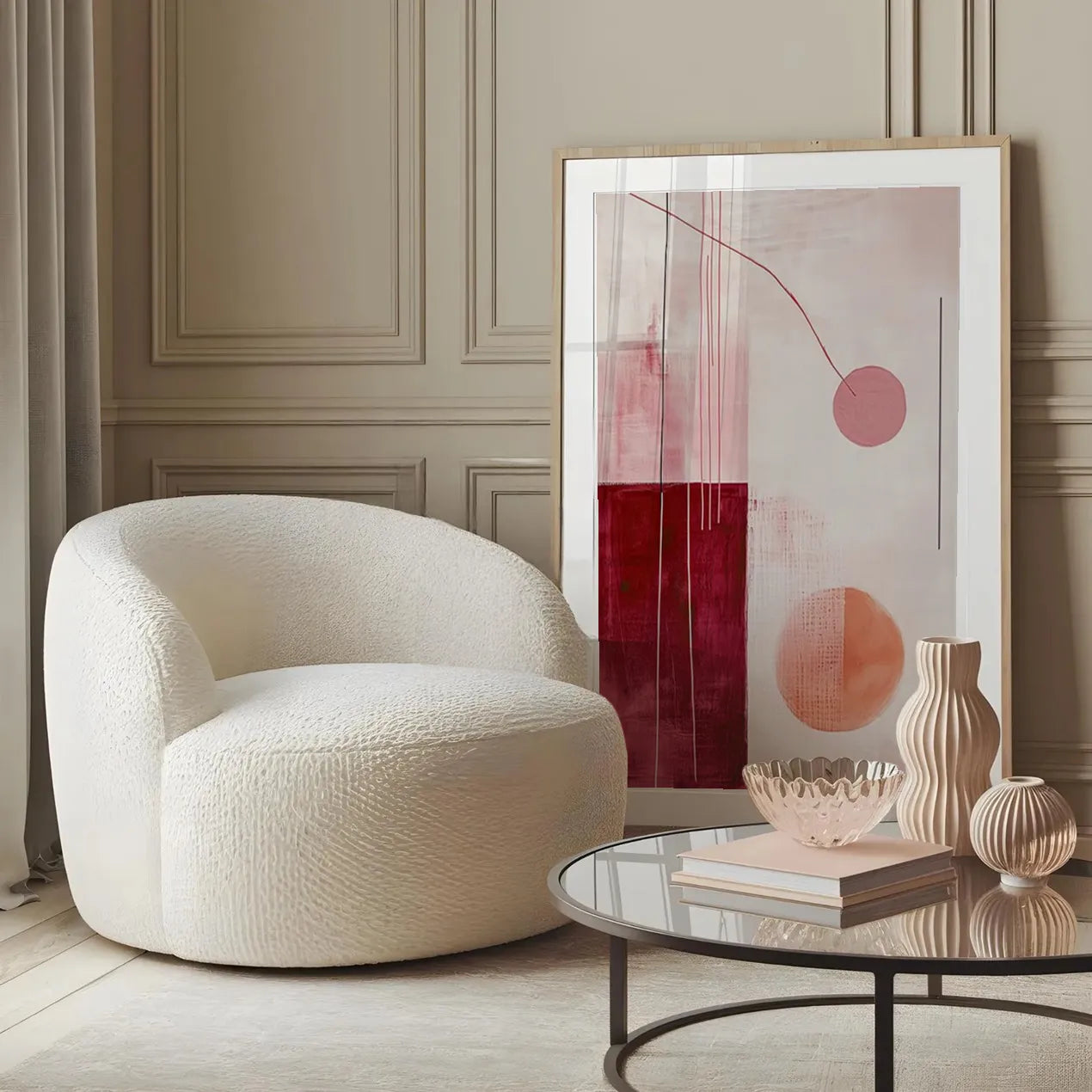 Floating Forms &amp; Lines Poster