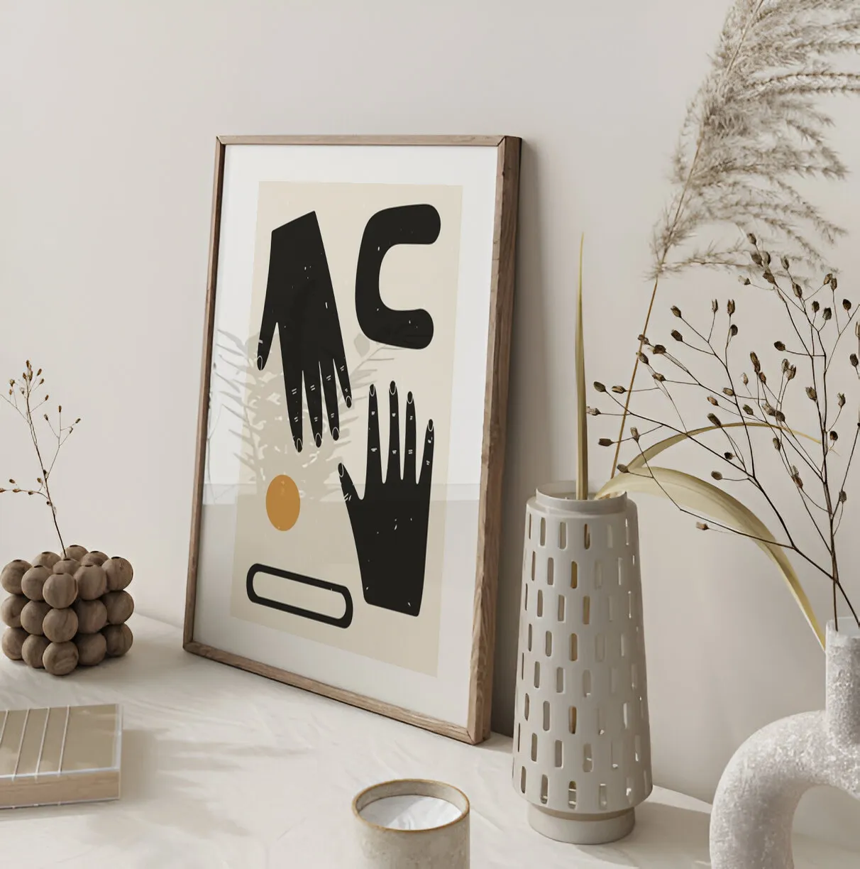 Abstract Hand Art Poster