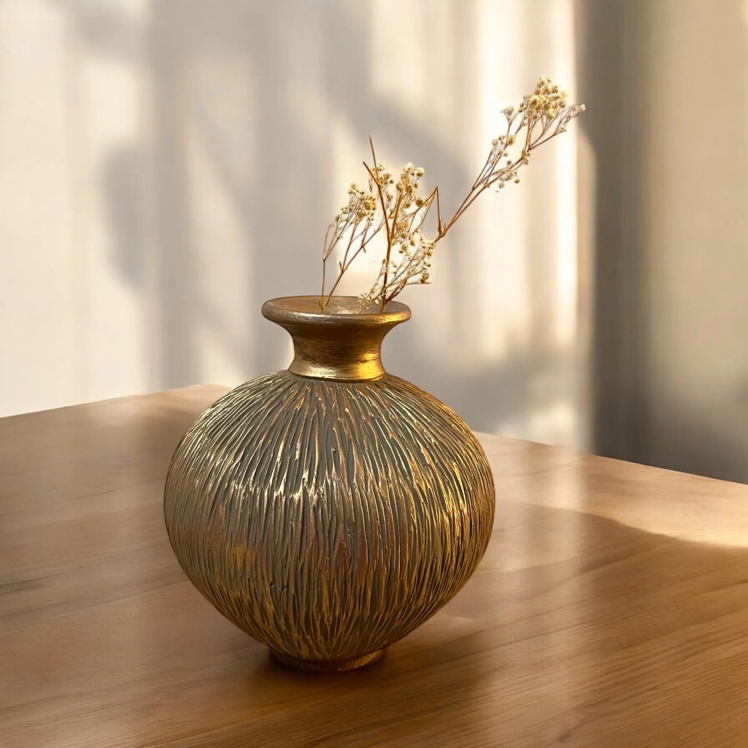 Modern Gilded Vase