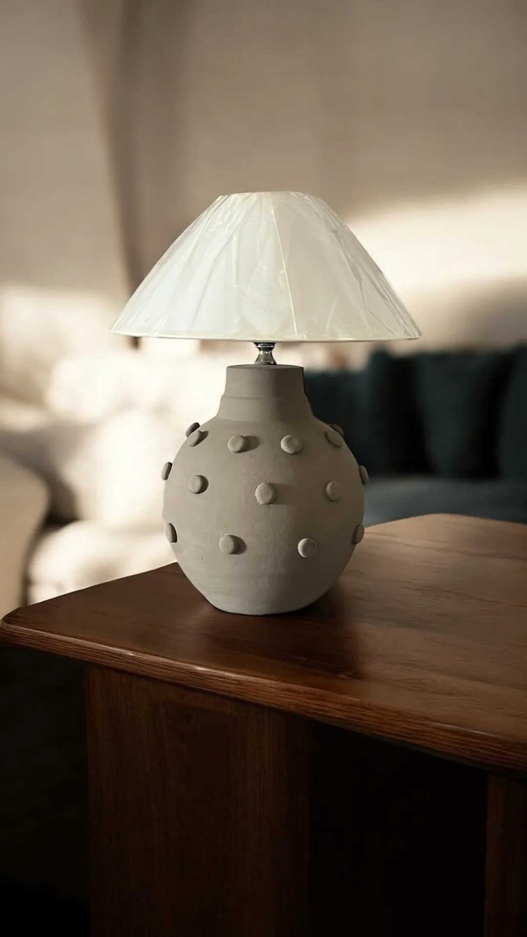 Polka Dot Ceramic Table Lamp