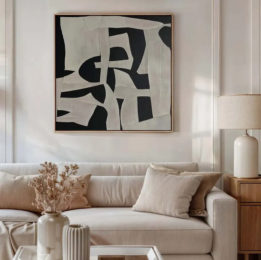 Abstract Fragmented Forms Poster