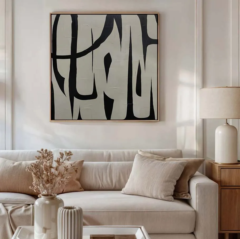 Abstract Rhythmic Forms Poster