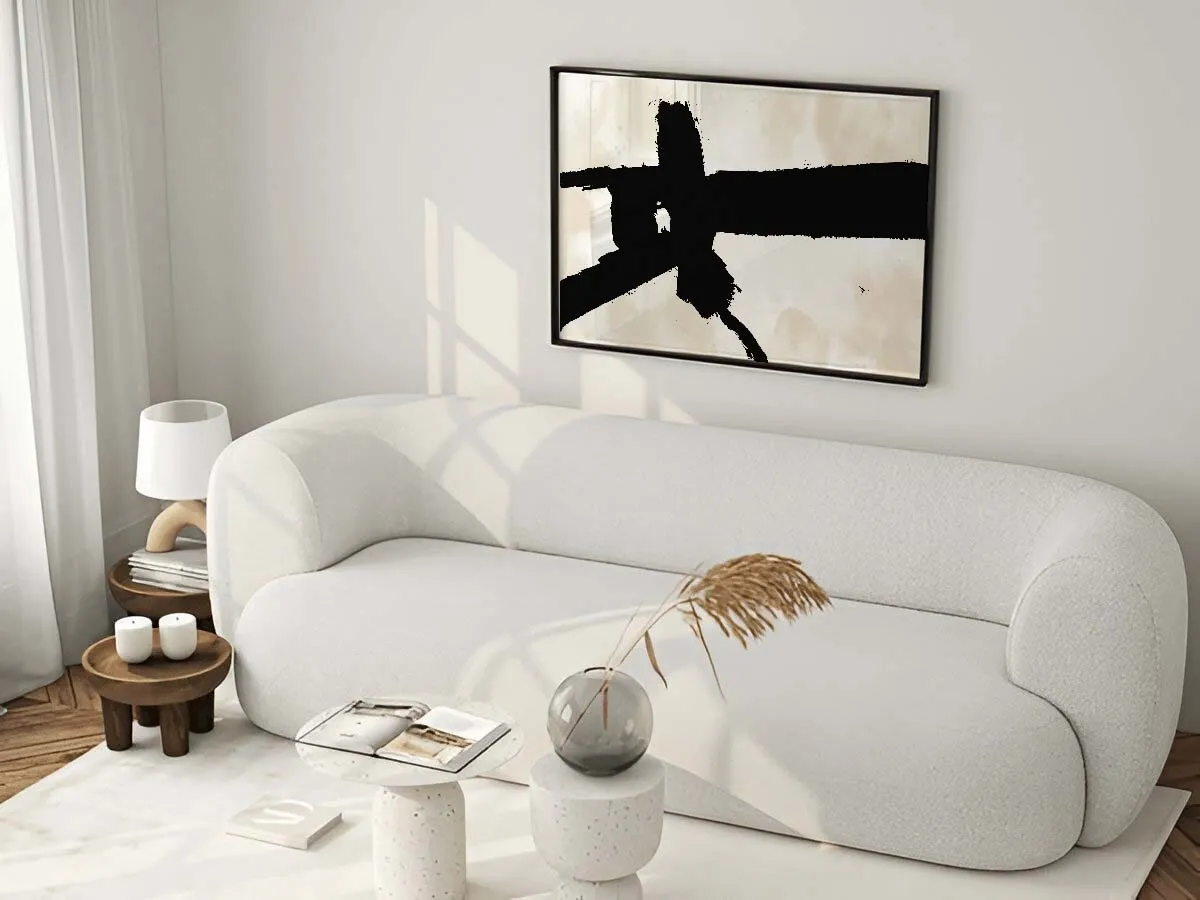 Contrasting Forms Art poster