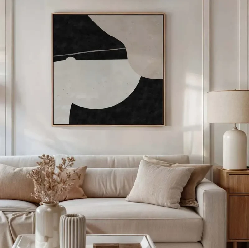 Shadow & Light Abstraction Poster