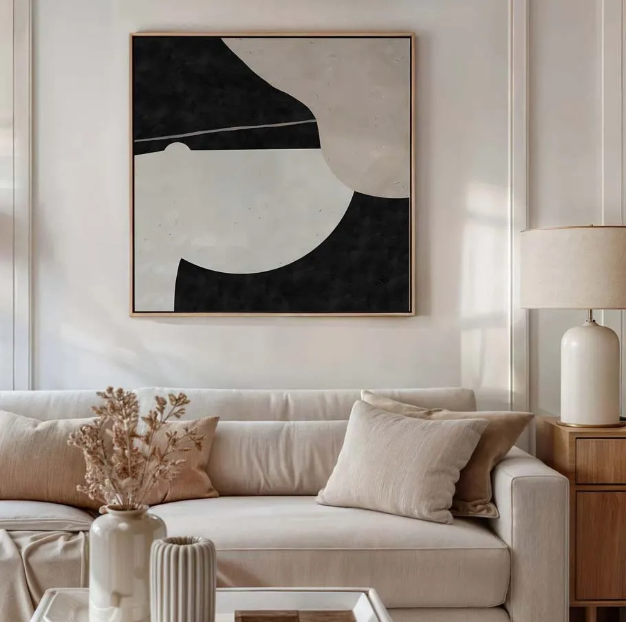 Shadow & Light Abstraction Poster