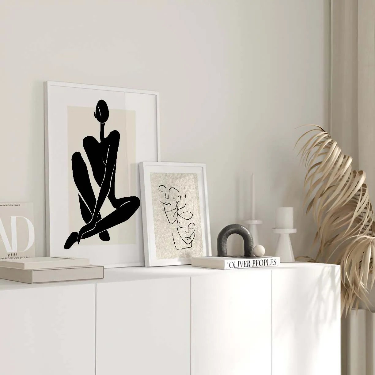 Modern Figural Gallery Wall