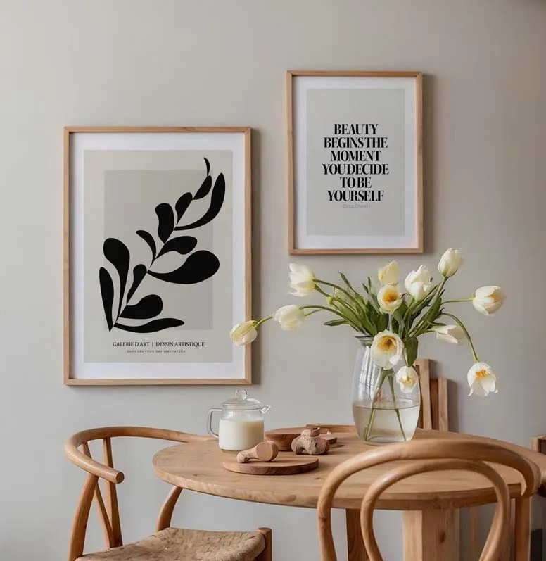 Minimalist Growth Duo Gallery Wall