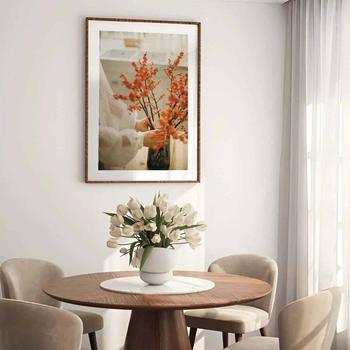 Orange Blossom Serenity Poster