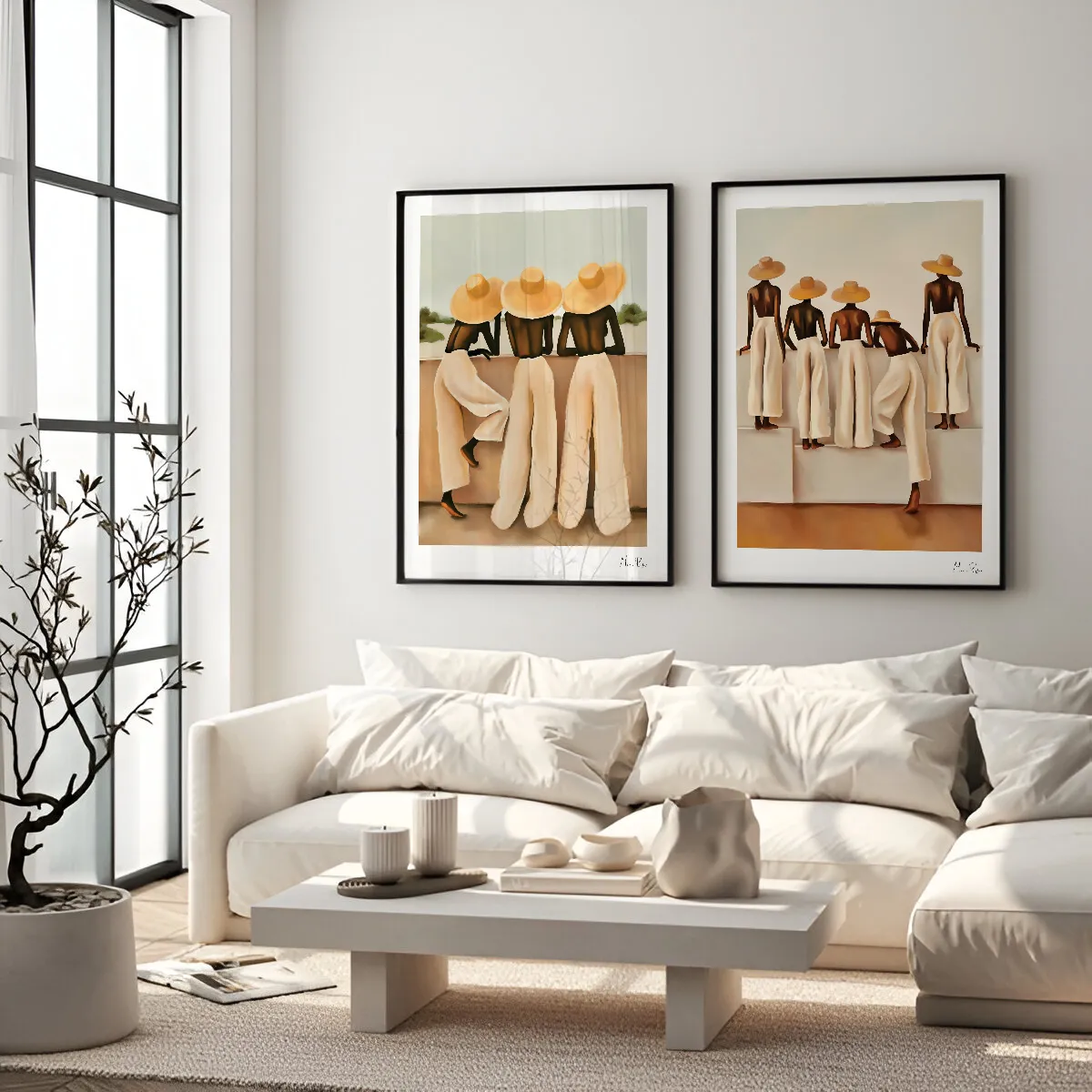 Terra Cotta Tones Gallery Wall