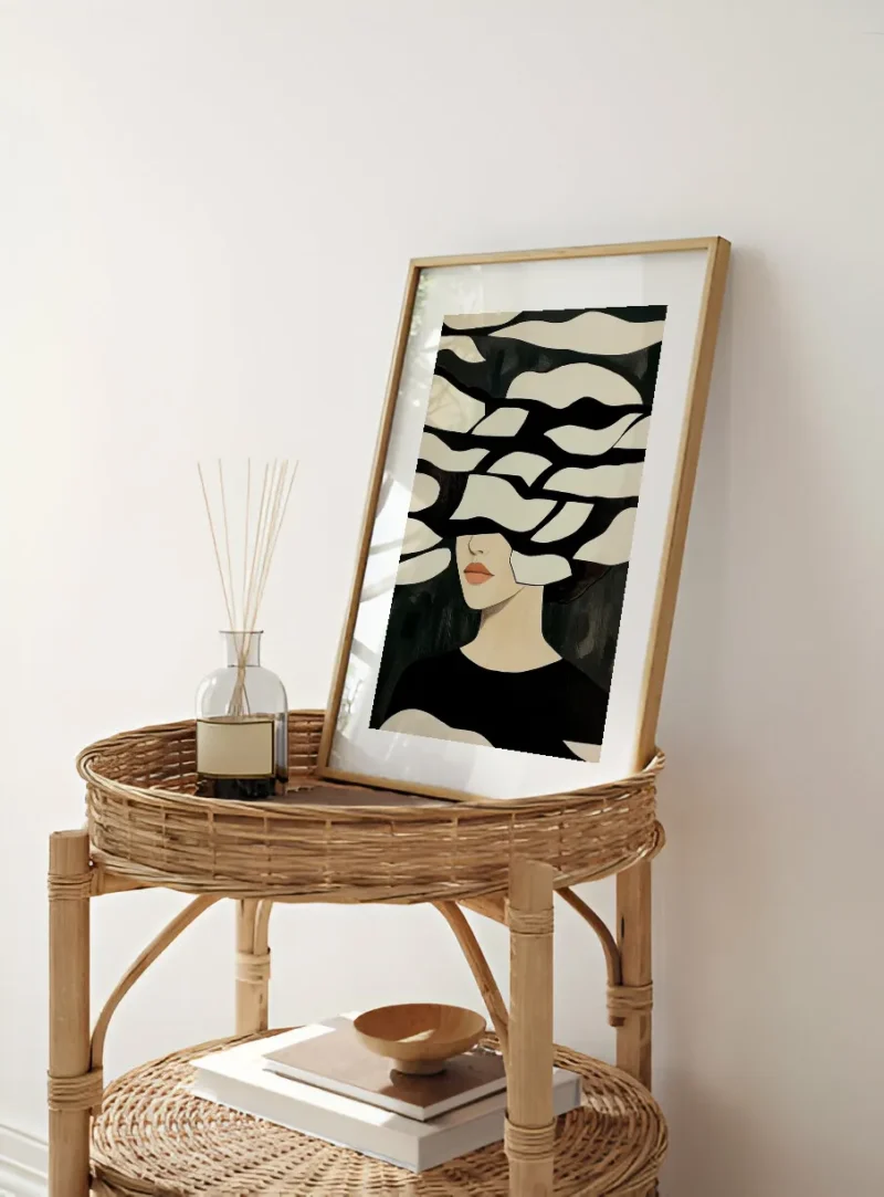 Wavy Abstraction Figure Poster No.1