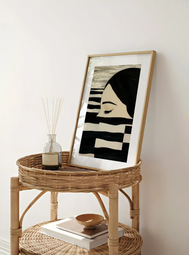 Wavy Abstraction Figure Poster No.2
