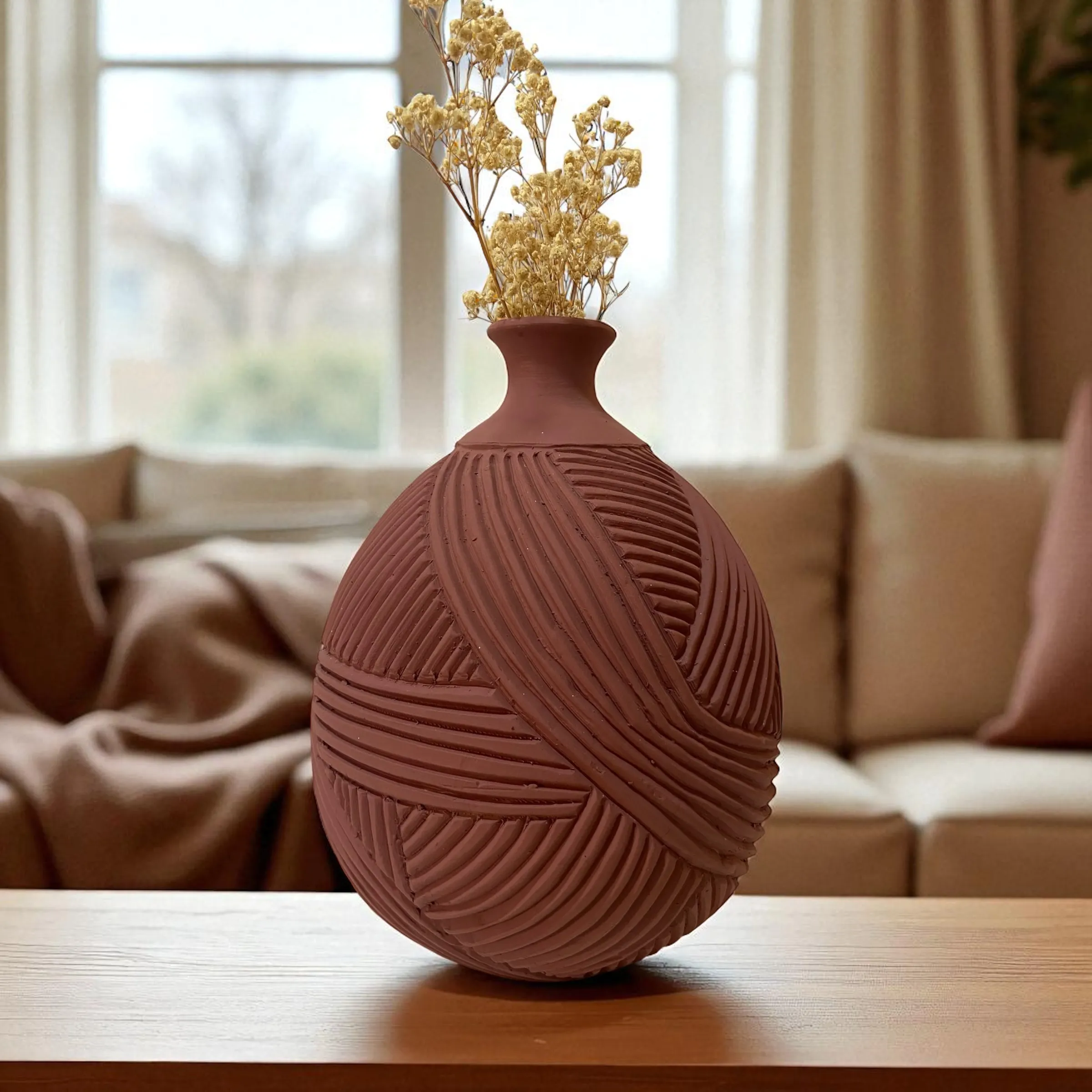 Terracotta Harmony Vase