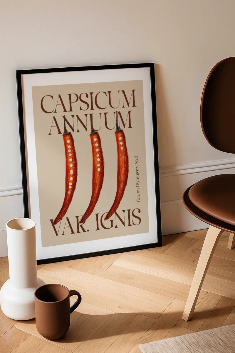 Vibrant Pepper Layers Poster